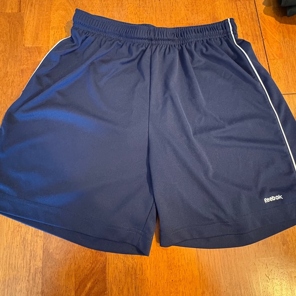 Reebok Activewear Sport Shorts Running Shorts Womens S Navy Blue Great Condition